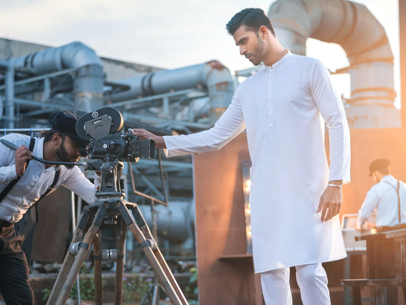 WHITE VISCOSE KURTA | AL-K-US-971/AM-5041A - Image 2