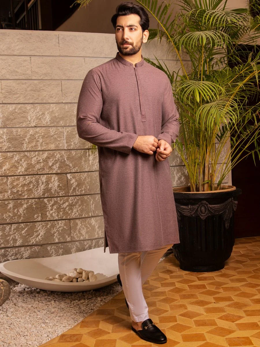 PURPLE PUR COTTON KURTA | AL-K-US-973/AM-5025A - Image 2