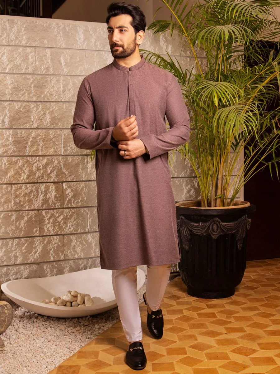 PURPLE PUR COTTON KURTA | AL-K-US-973/AM-5025A - Image 3