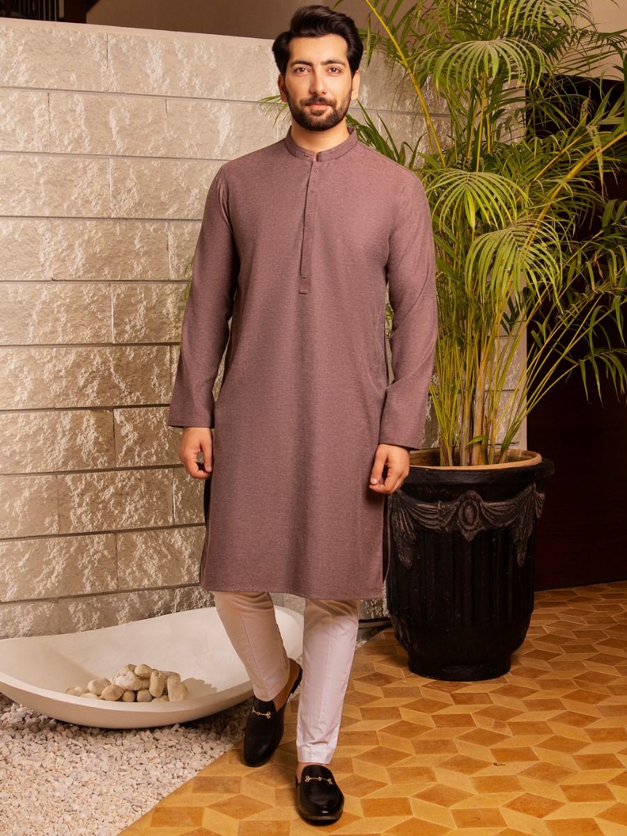 PURPLE PUR COTTON KURTA | AL-K-US-973/AM-5025A - Image 4