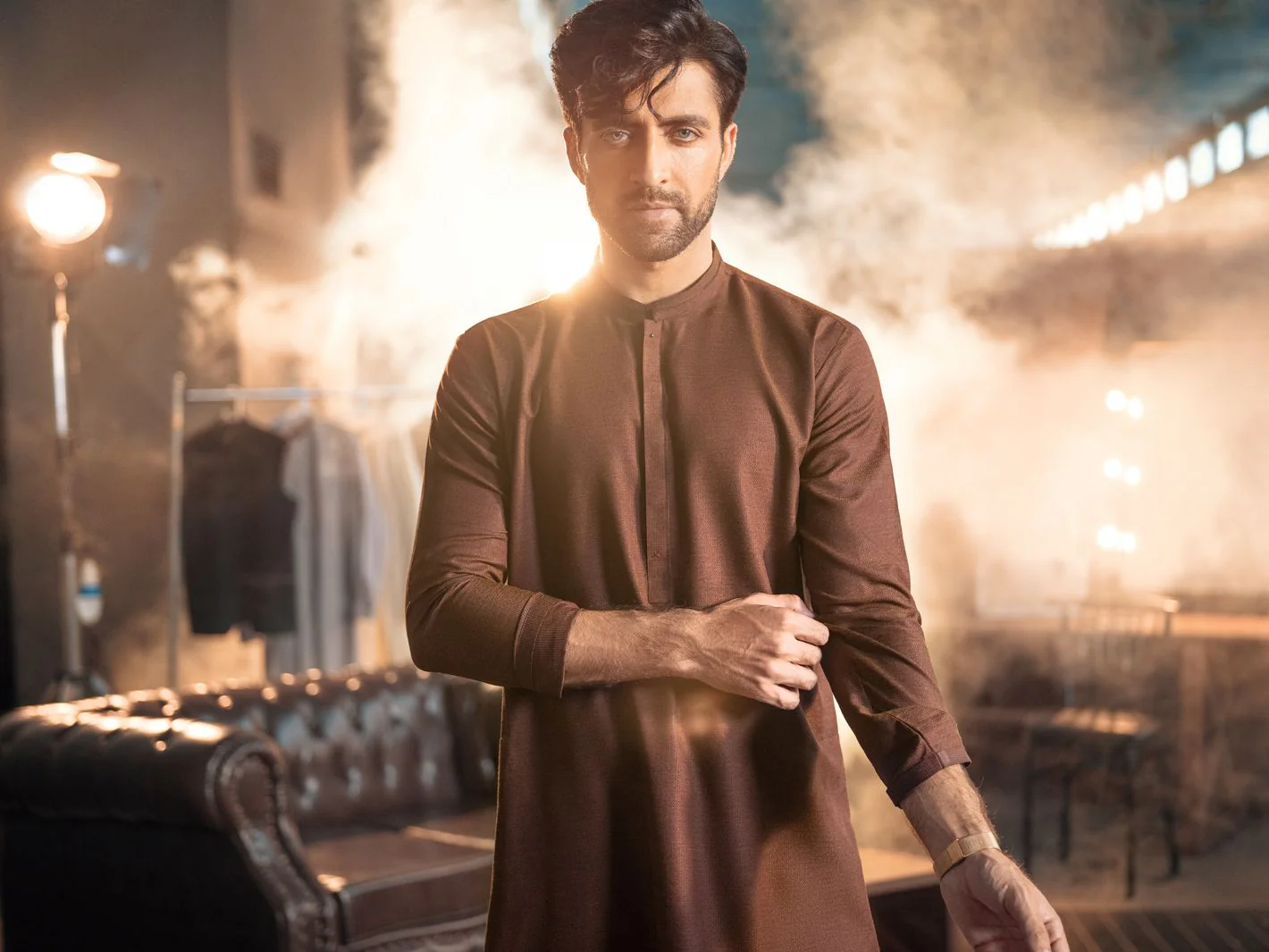 RUST VISCOSE KURTA | AL-K-US-979/AM-5041C - Image 3