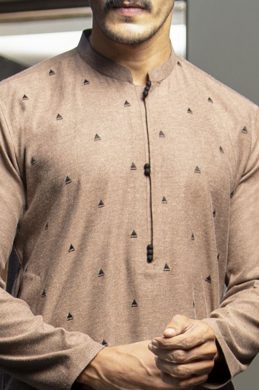 PEACH COTTON KURTA | AL-K-US-980/AM-5025B - Image 2