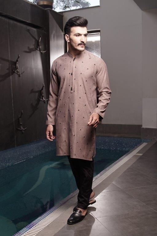 PEACH COTTON KURTA | AL-K-US-980/AM-5025B - Image 3