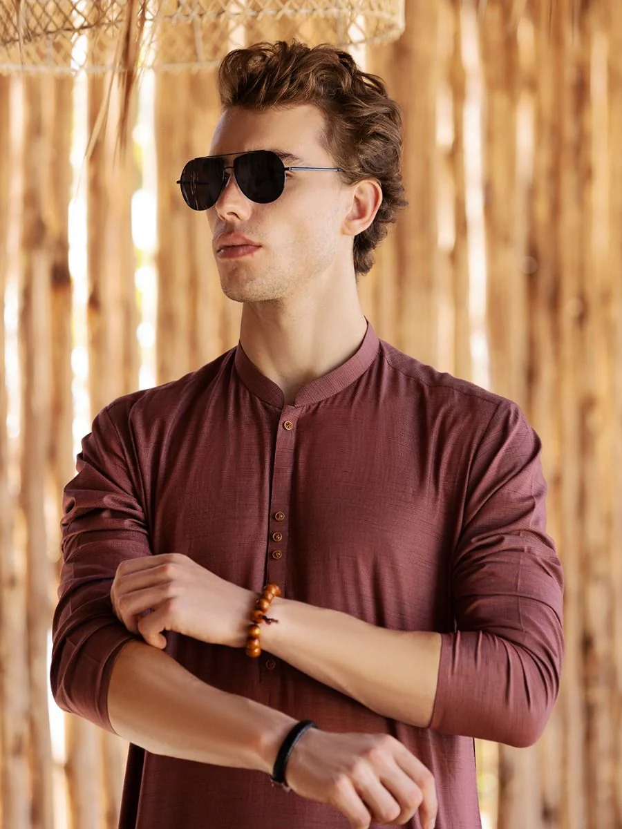 RUST COTTON KURTA | AL-K-US-988/AM-948A - Image 3