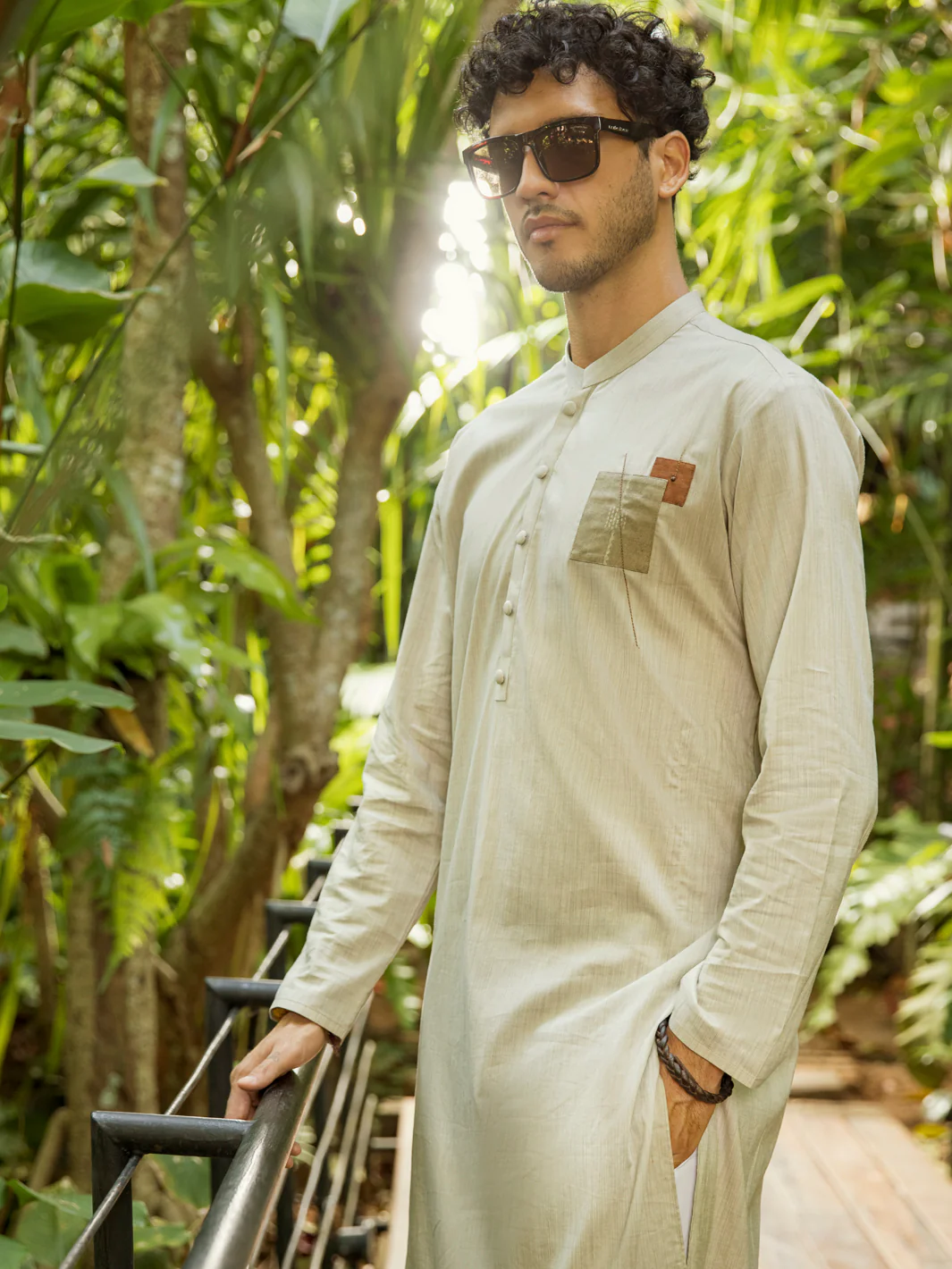 LIGHT GREY COTTON KURTA | AL-K-US-993/AM-945-1B - Image 3