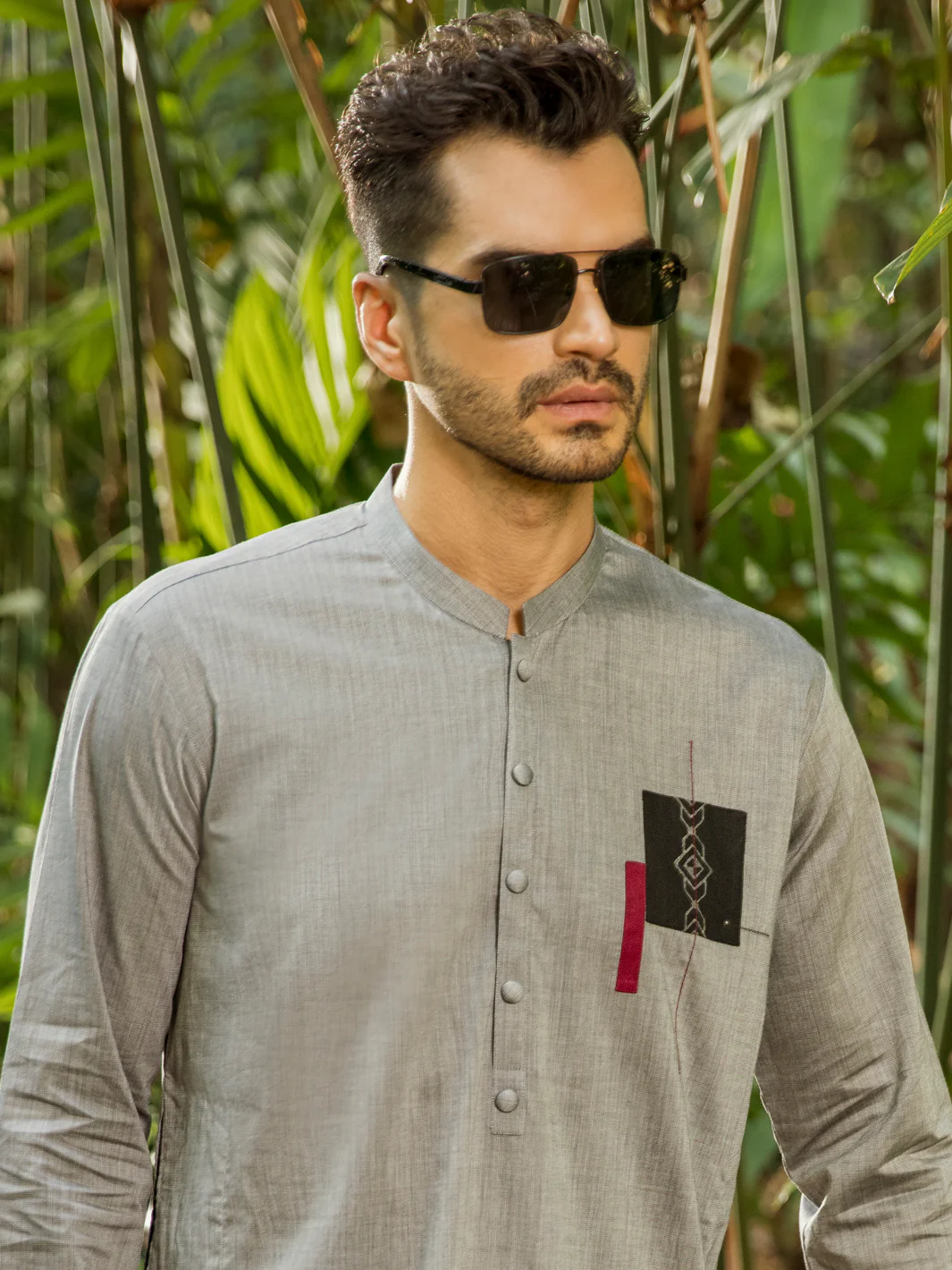 GREY COTTON KURTA | AL-K-US-995/AM-945-1D - Image 2