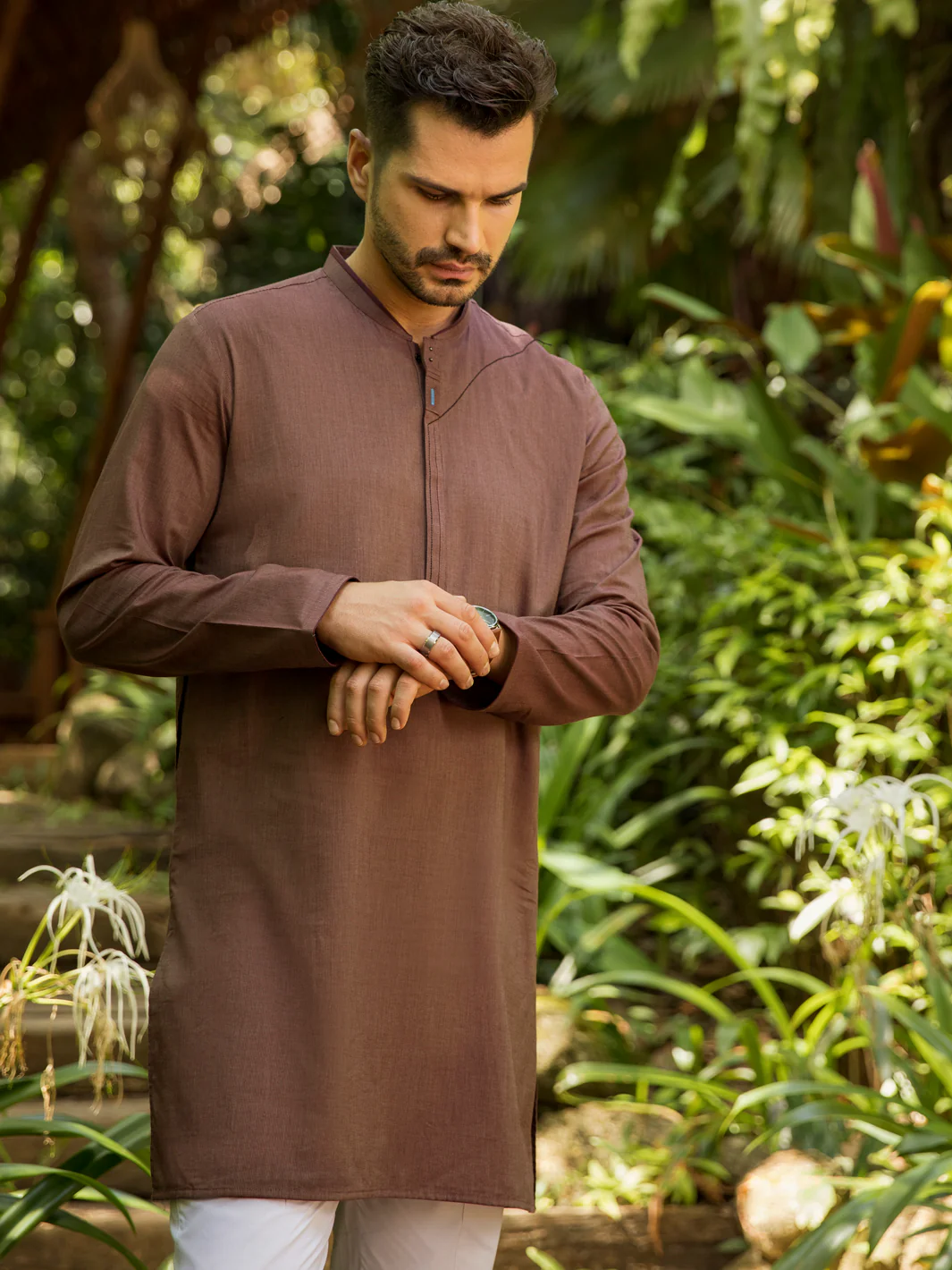 MAROON COTTON KURTA | AL-K-US-999/AM-925-1D - Image 4