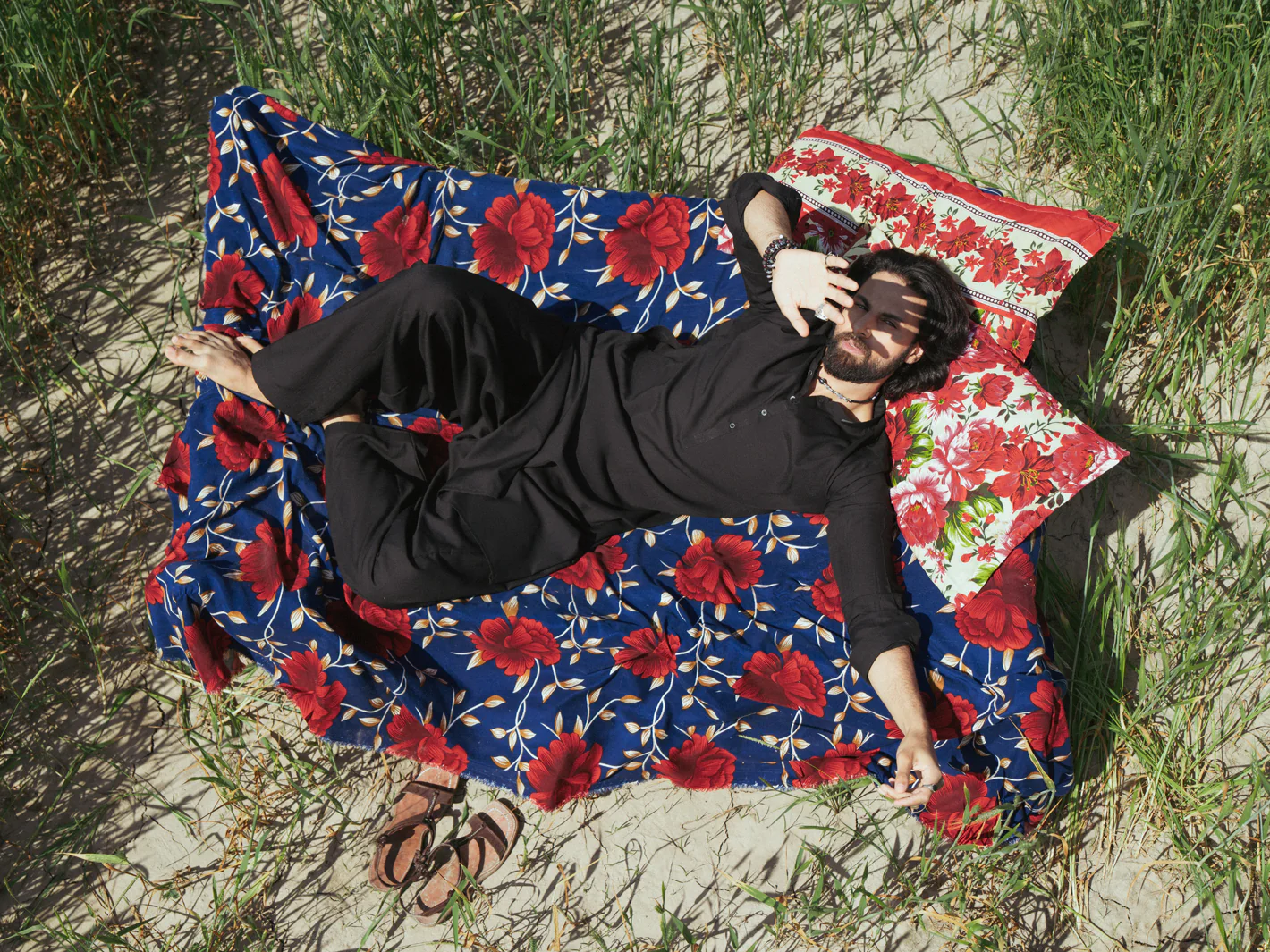 BLACK BLENDED KAMEEZ SHALWAR | AL-KS-3203/AM-6303C - Image 5