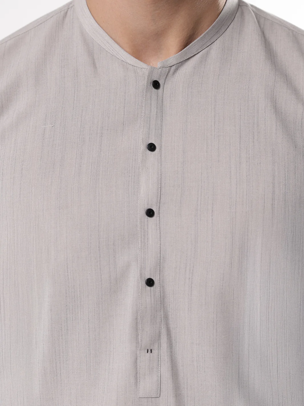 ASH GREY BLENDED KAMEEZ SHALWAR | AL-KS-3216/AM-6302C - Image 2