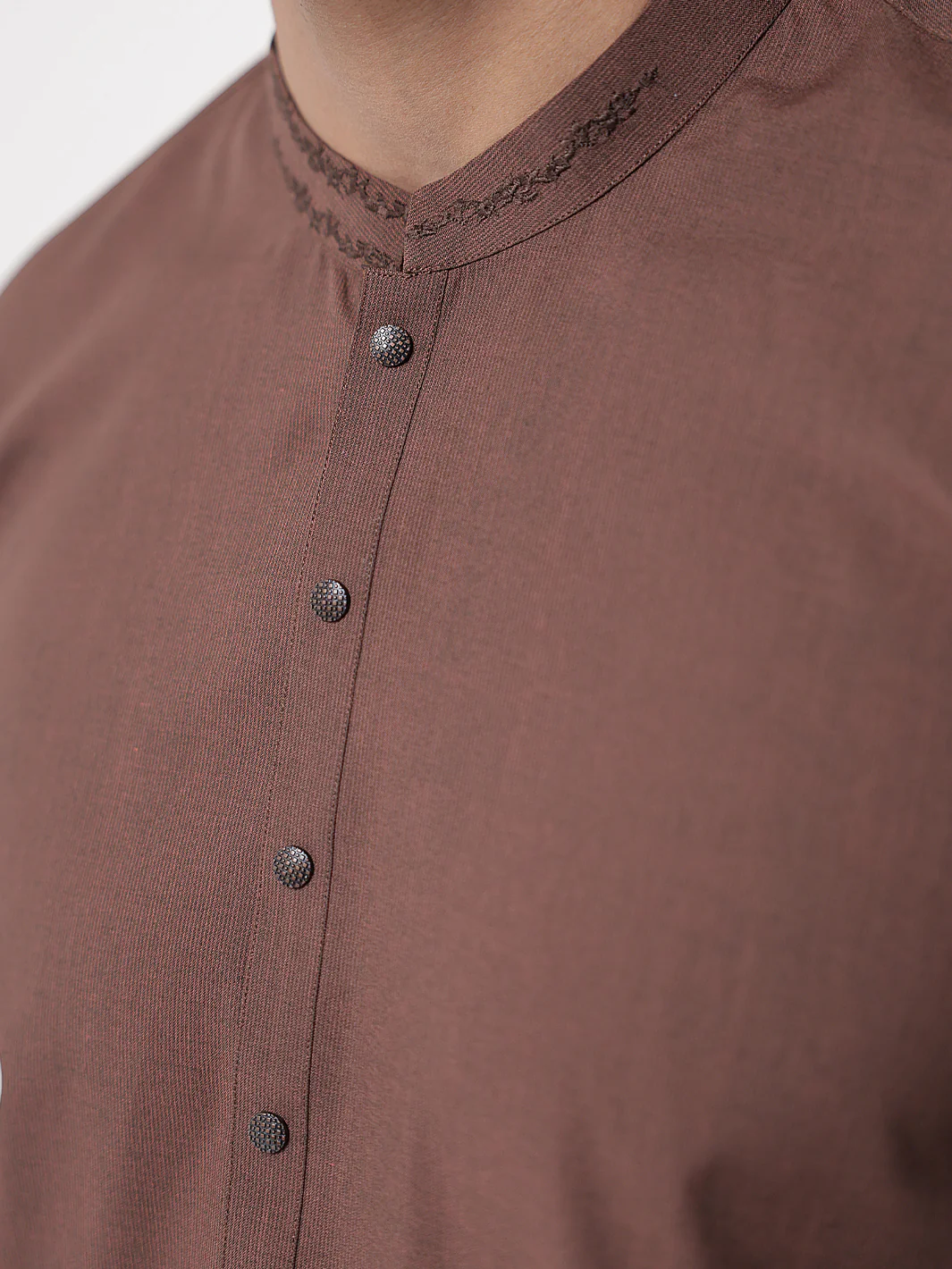BROWN BLENDED KAMEEZ SHALWAR | AL-KS-3234/AM-6296C - Image 3