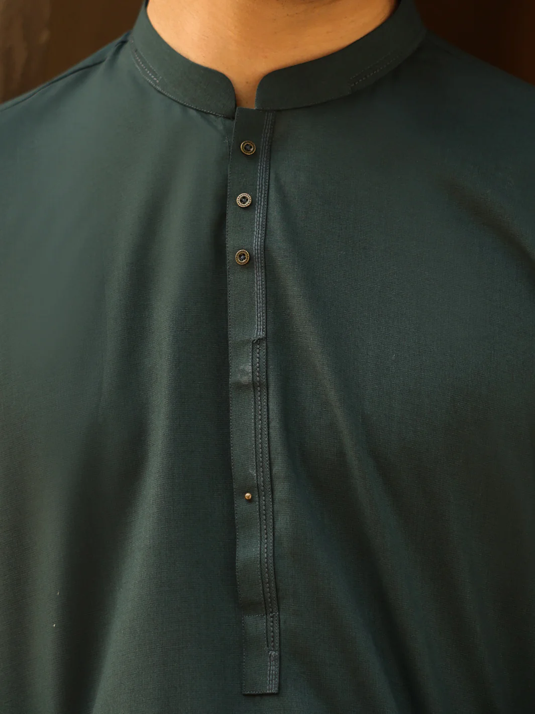 GREEN BLENDED KAMEEZ SHALWAR | AL-KS-3260/AM-6338B - Image 4