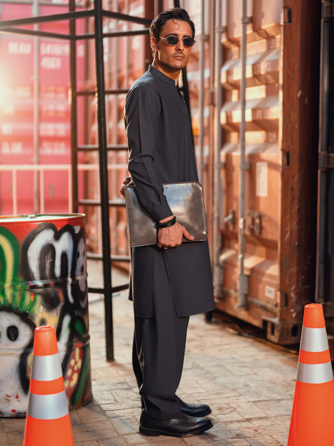 GREY KAMEEZ SHALWAR | AL-KS-3287/AM-6339D - Image 7