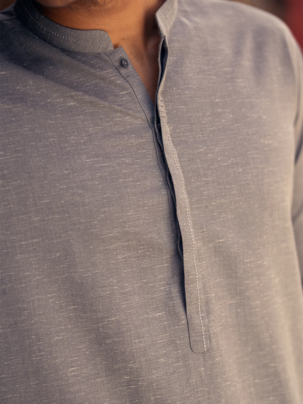 LIGHT GREY KAMEEZ SHALWAR | AL-KS-3293/AM-15069A - Image 4