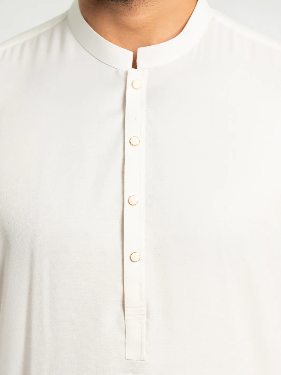 WHITE BLENDED KAMEEZ SHALWAR | AL-KS-3298/AM-6341A - Image 6