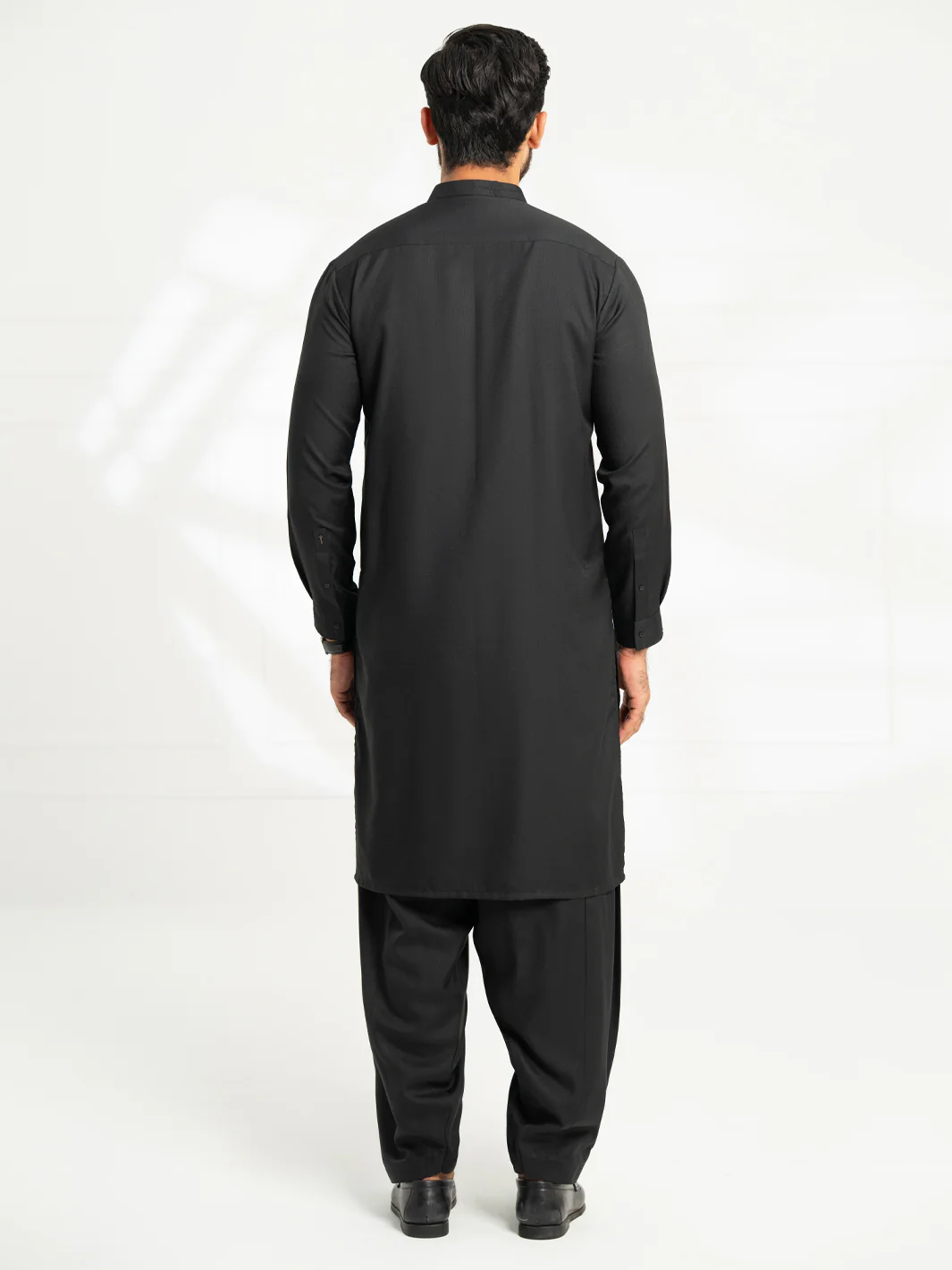 BLACK BLENDED KAMEEZ SHALWAR | AL-KS-3312/AM-6341D - Image 3