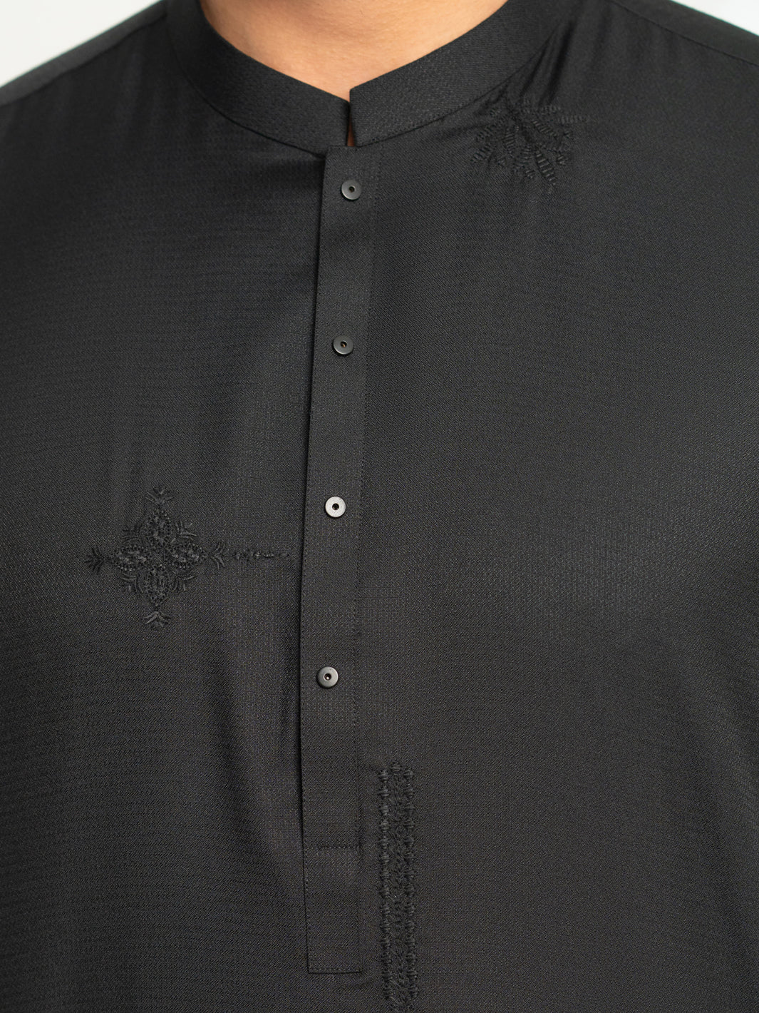 BLACK BLENDED KAMEEZ SHALWAR | AL-KS-3312/AM-6341D - Image 4