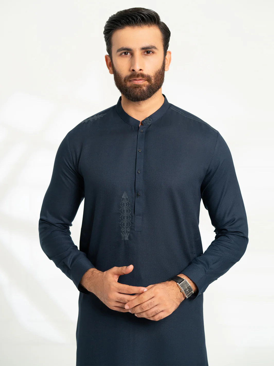 NAVY BLUE KAMEEZ SHALWAR | AL-KS-3316/AM-15068B - Image 2