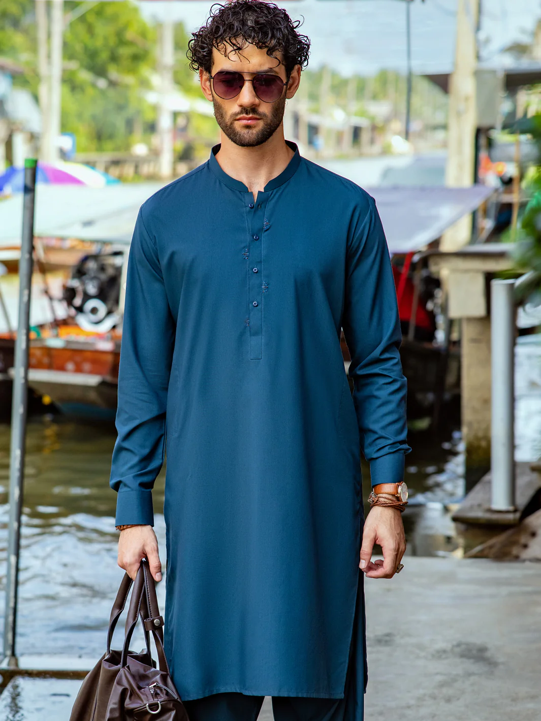 GREEN KAMEEZ SHALWAR | AL-KS-US-24-2973 - Image 2