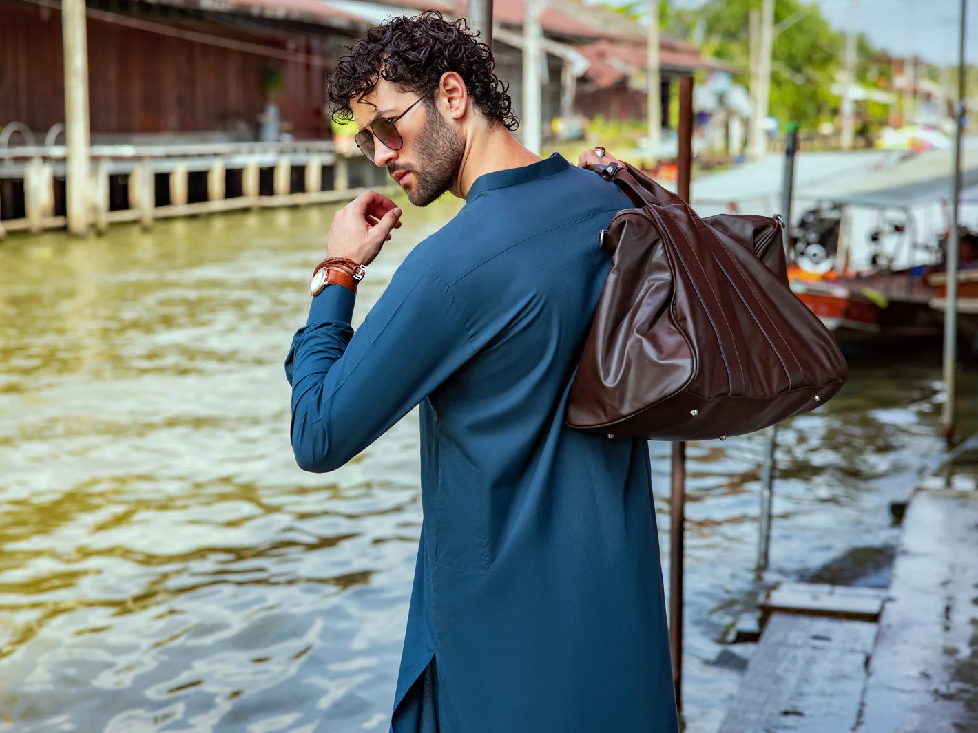 GREEN KAMEEZ SHALWAR | AL-KS-US-24-2973 - Image 4