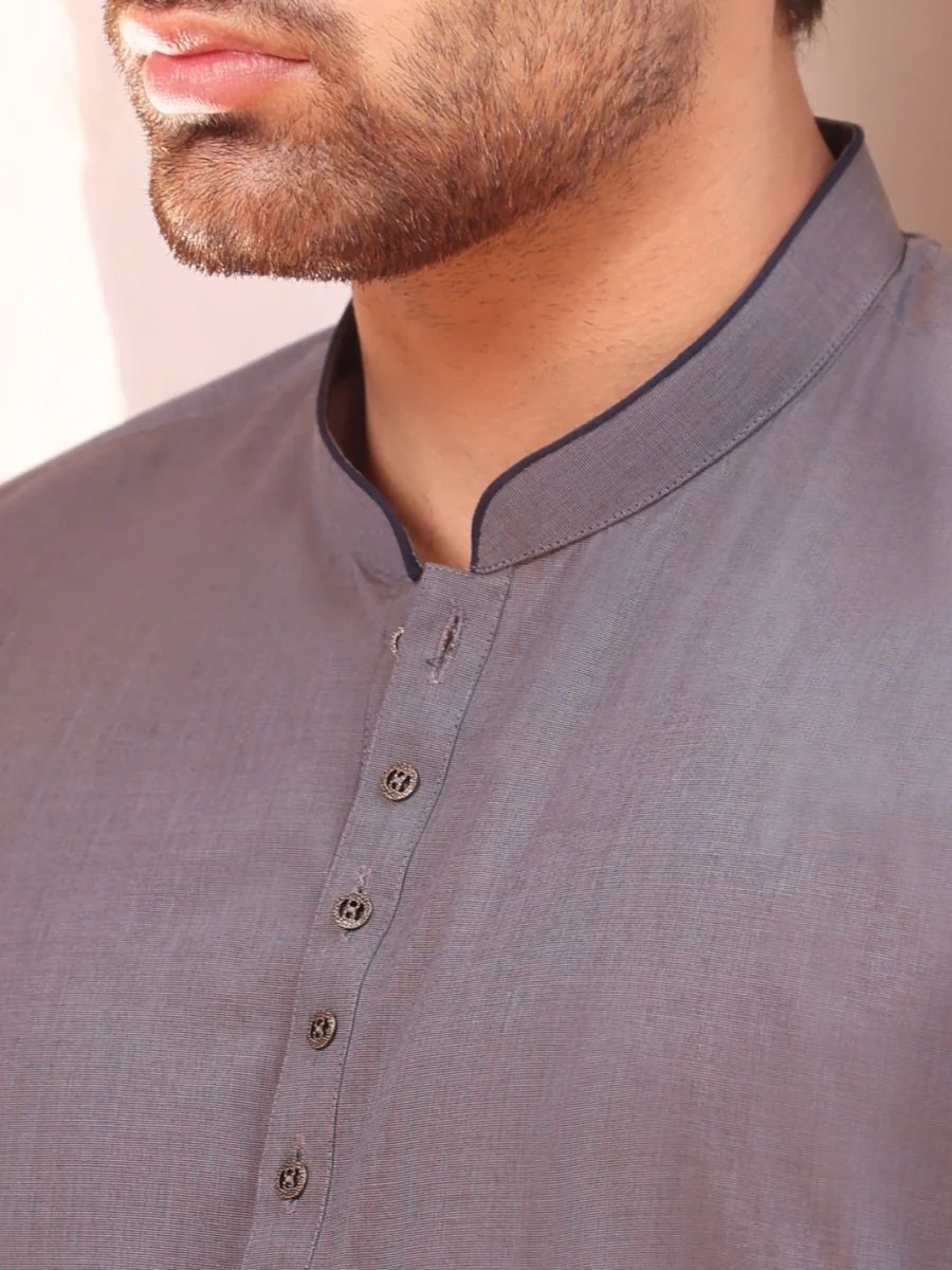 GREY KAMEEZ SHALWAR | AL-KS-US-2509 V-3 2020 - Image 3