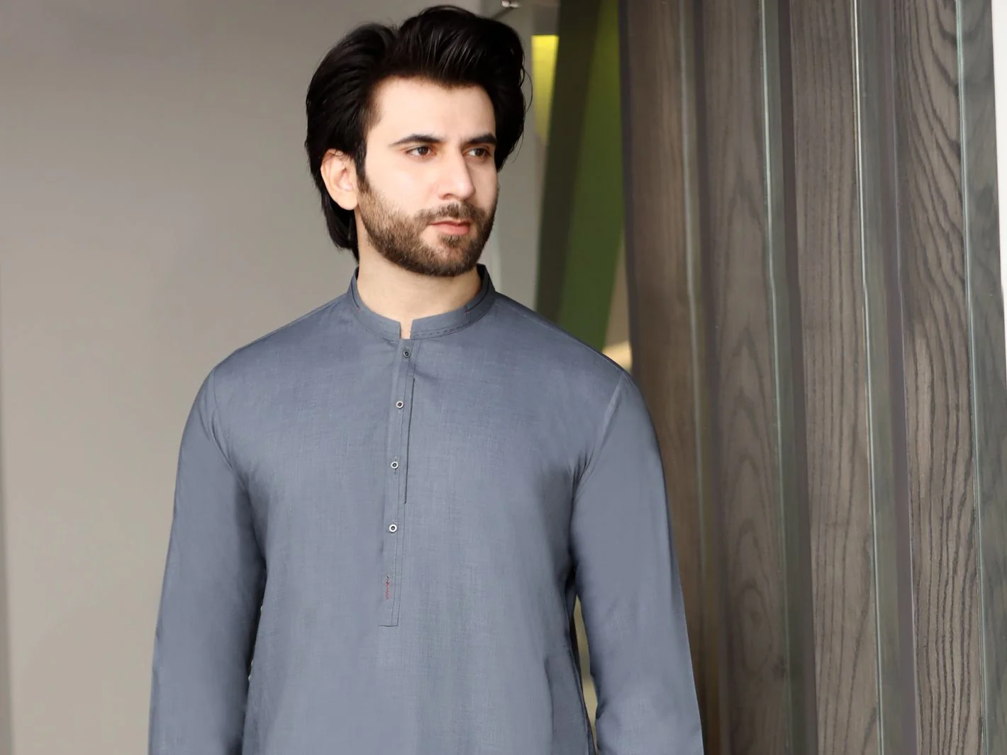 GREY KAMEEZ SHALWAR | AL-KS-US-2512 V-3 2020 - Image 3