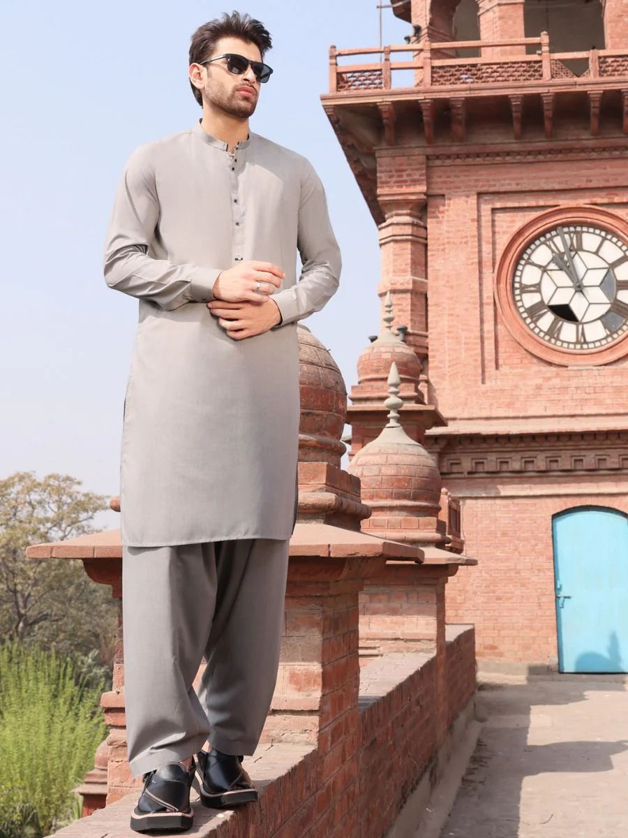 GREY KAMEEZ SHALWAR | AL-KS-US-2525 V-3 2020