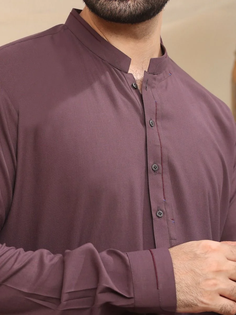 PURPLE KAMEEZ SHALWAR | AL-KS-US-2541 V-2 2021 - Image 2