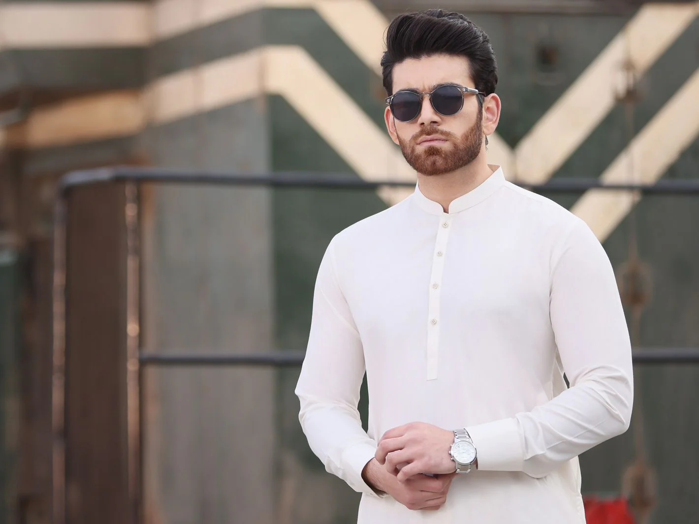 OFF WHITE VISCOSE KAMEEZ SHALWAR | AL-KS-US-2542 V-1 2021 - Image 3
