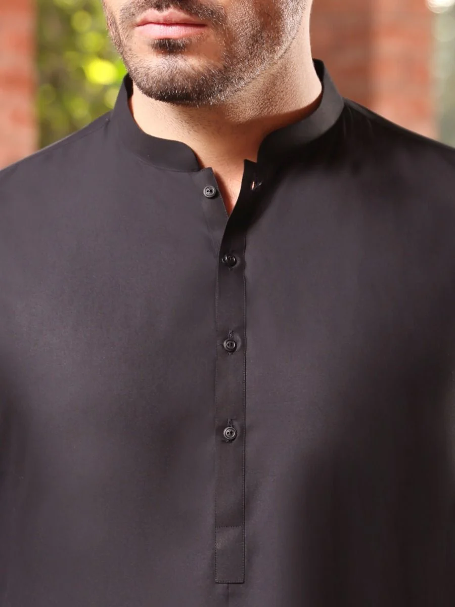 BLACK KAMEEZ SHALWAR | AL-KS-US-2543 V-1 2021 - Image 2