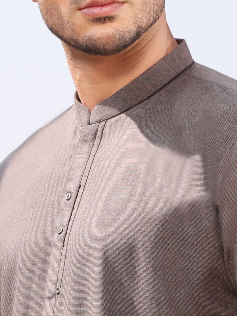 GREY VISCOSE KAMEEZ SHALWAR | AL-KS-US-2589 V-2 2021 - Image 2