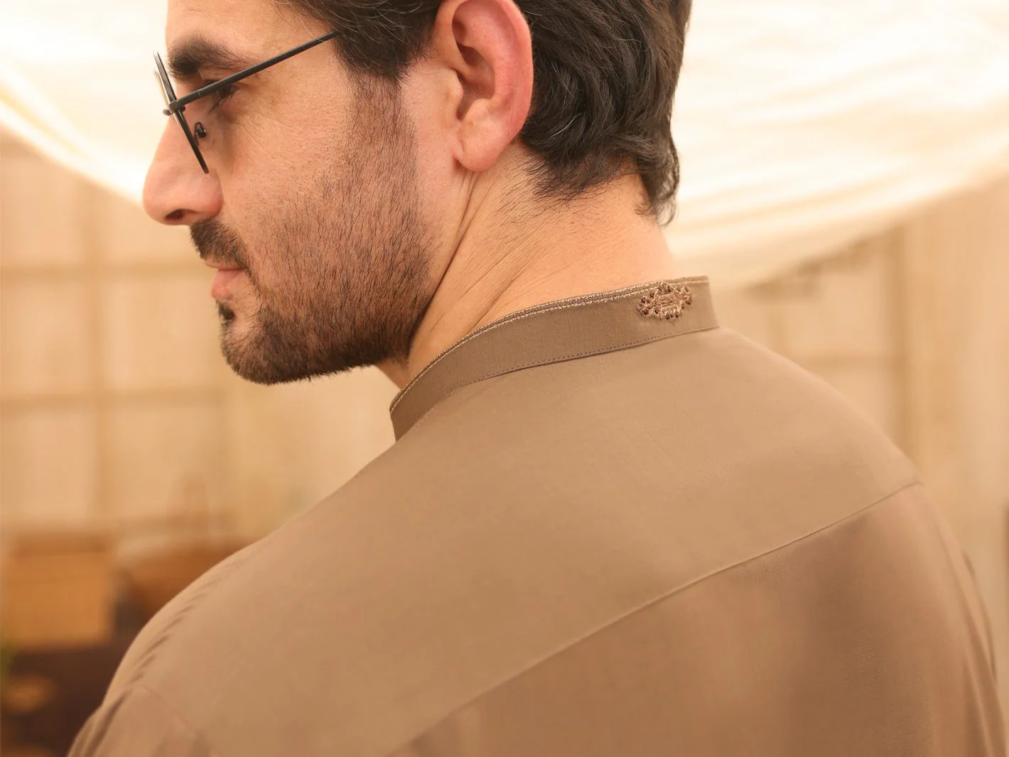 BROWN KAMEEZ SHALWAR | AL-KS-US-2592A V-2 2021 - Image 3
