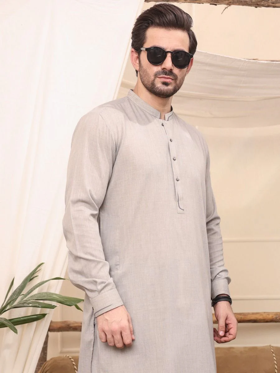 LIME GREEN VISCOSE KAMEEZ SHALWAR | AL-KS-US-2603/AM-901A - Image 2