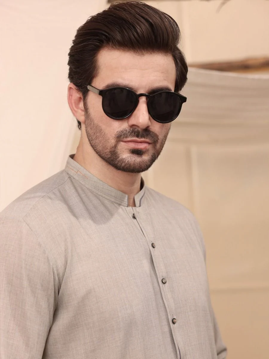 LIME GREEN VISCOSE KAMEEZ SHALWAR | AL-KS-US-2603/AM-901A - Image 3