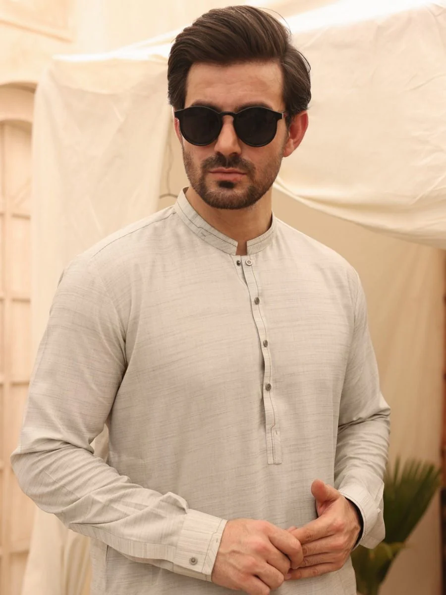 LIME GREEN VISCOSE KAMEEZ SHALWAR | AL-KS-US-2621/AM-921B - Image 3