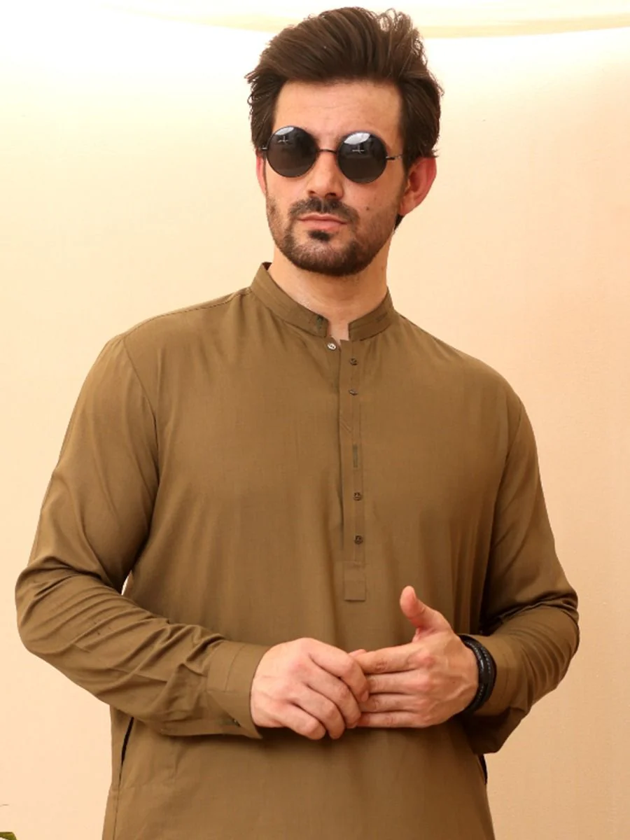 GREEN VISCOSE KAMEEZ SHALWAR | AL-KS-US-2648/AM-916A - Image 2