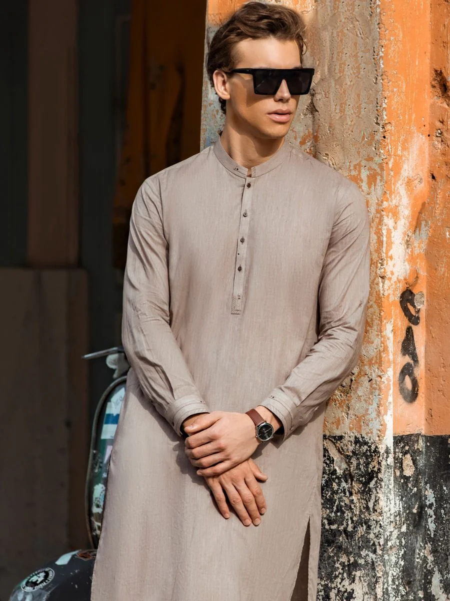SAND KAMEEZ SHALWAR | AL-KS-US-2660/AM-905D - Image 3