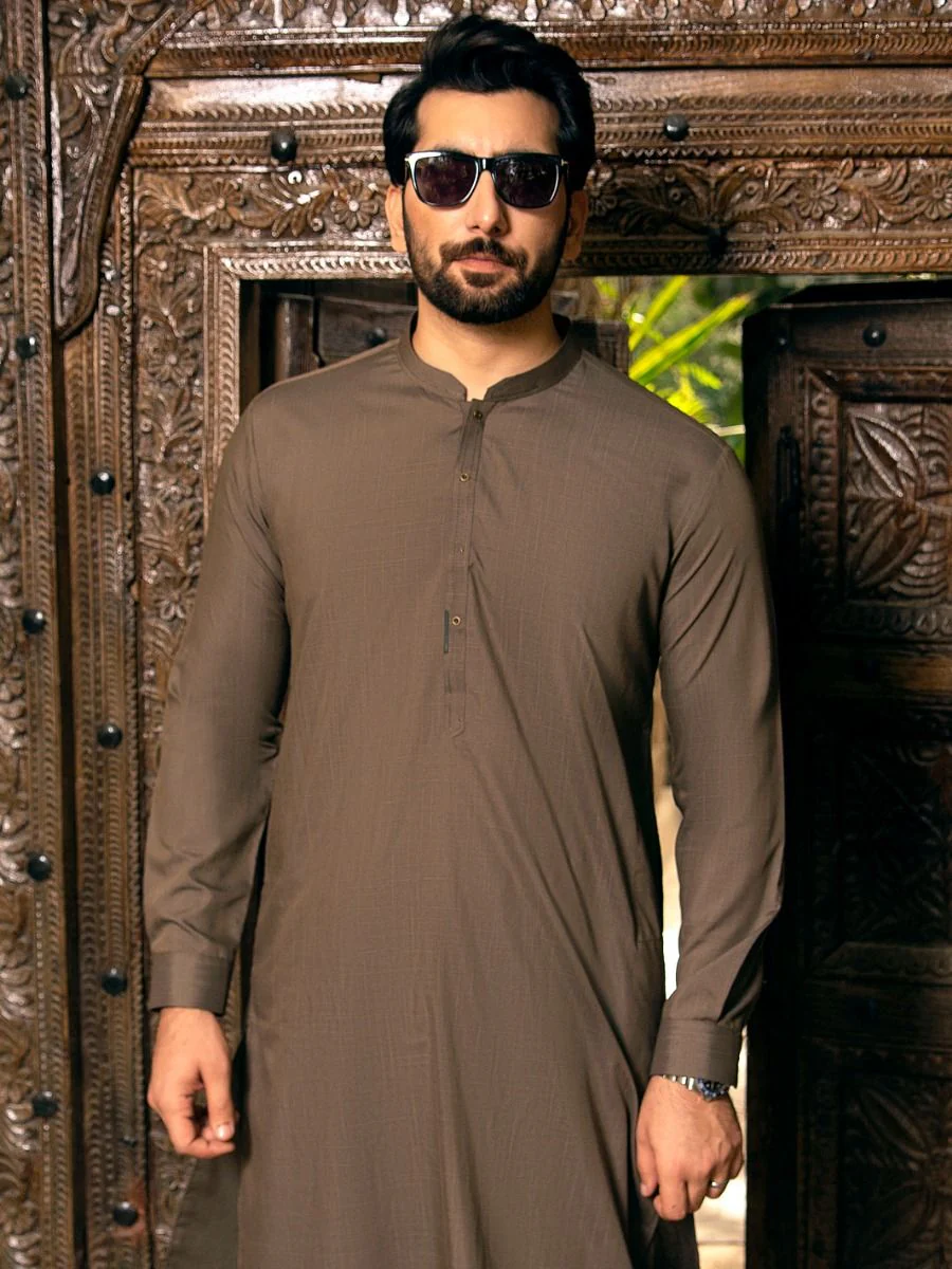 GREEN VISCOSE KAMEEZ SHALWAR | AL-KS-US-2663/AM-993B - Image 2