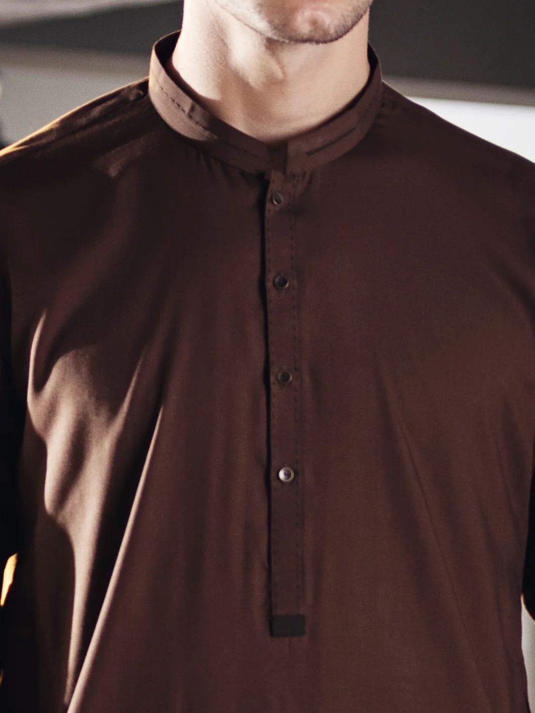 BROWN KAMEEZ SHALWAR | AL-KS-US-2675/AM-999B - Image 2