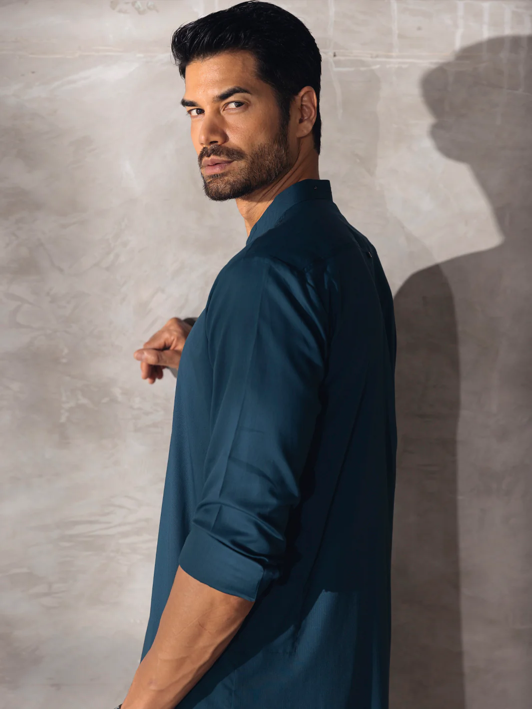 GREEN KAMEEZ SHALWAR | AL-KS-US-2677/AM-999D - Image 3
