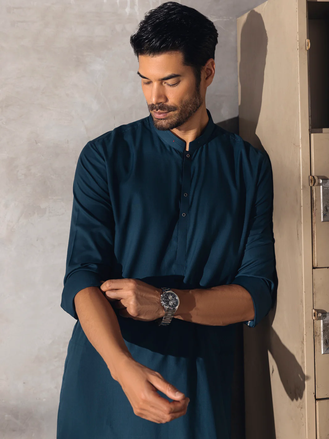 GREEN KAMEEZ SHALWAR | AL-KS-US-2677/AM-999D - Image 4