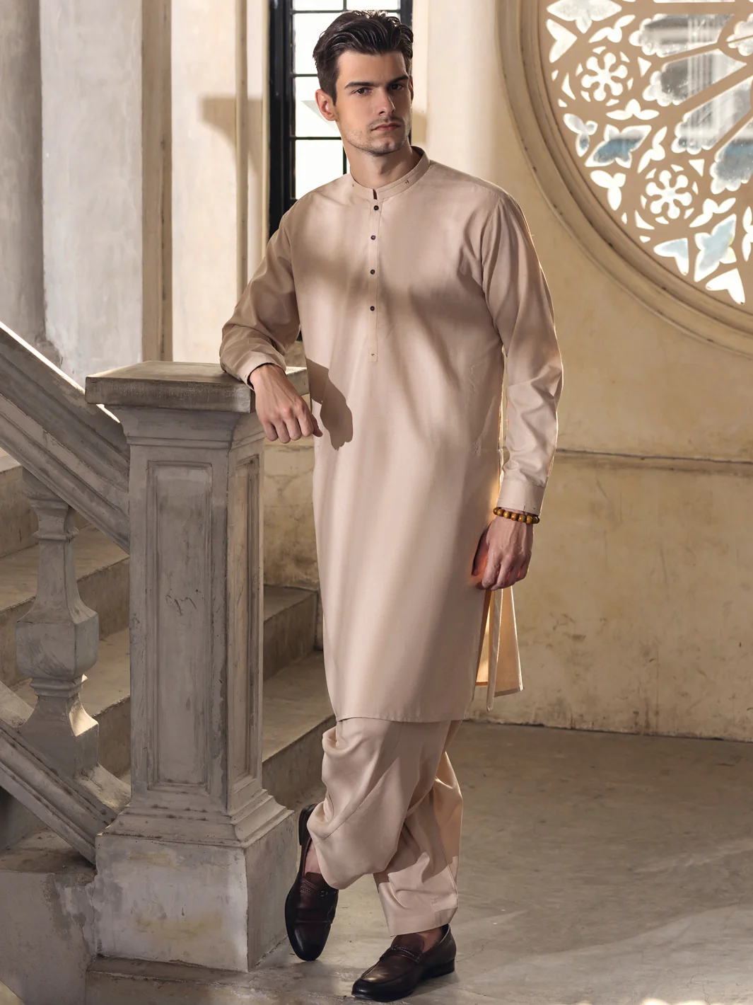 FAWN VISCOSE KAMEEZ SHALWAR | AL-KS-US-2684/AM-5006A - Image 3
