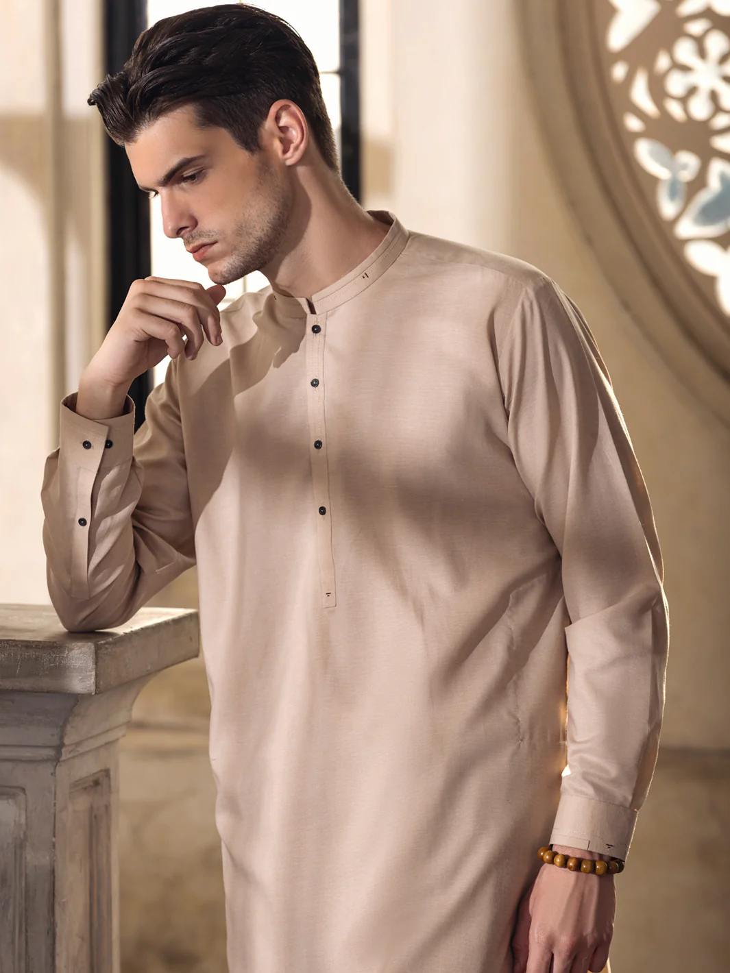 FAWN VISCOSE KAMEEZ SHALWAR | AL-KS-US-2684/AM-5006A - Image 4