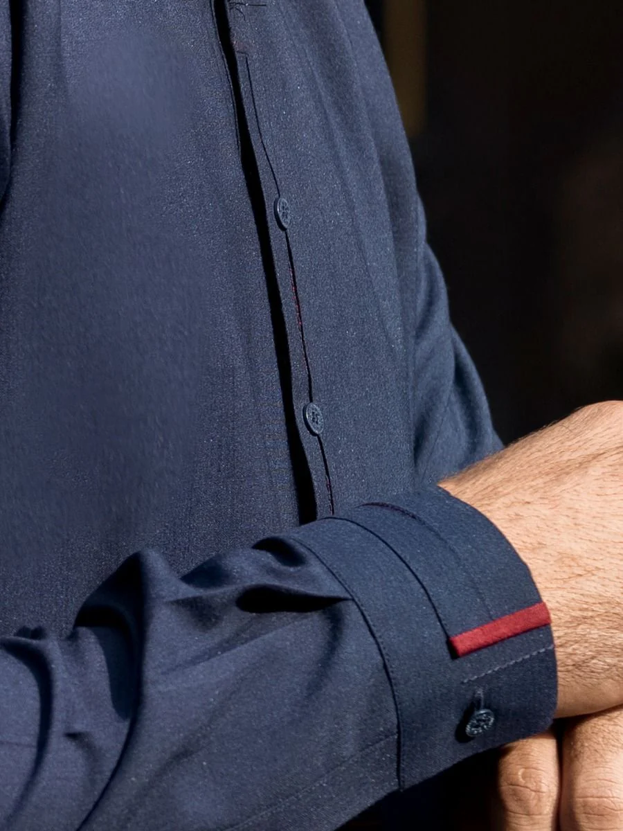 NAVY BLUE KAMEEZ SHALWAR | AL-KS-US-2727/AM-917D - Image 4