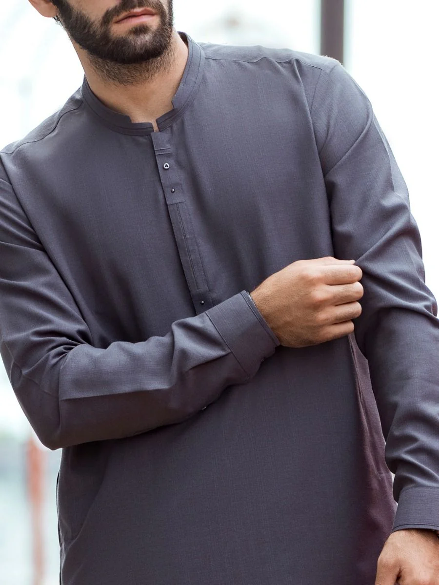 GREY KAMEEZ SHALWAR | AL-KS-US-2730/AM-917B - Image 2