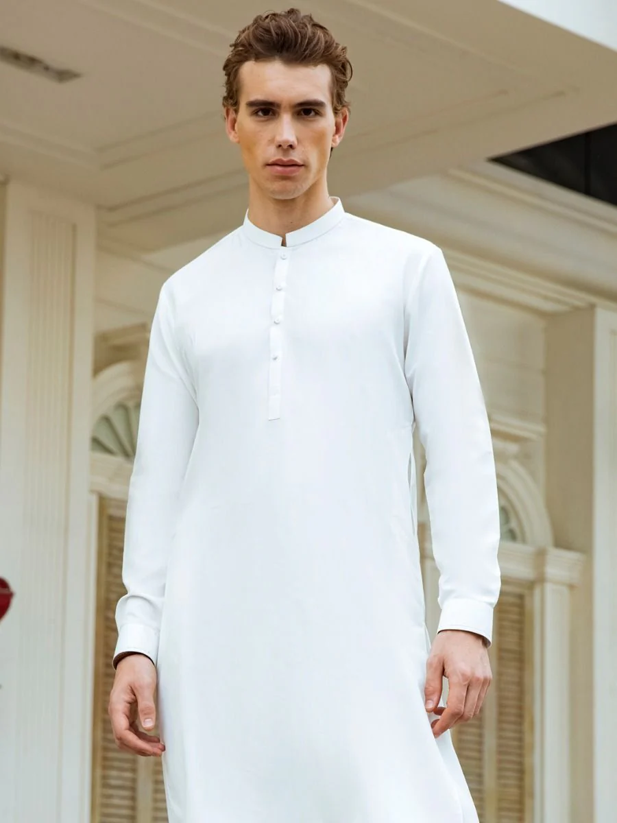 OFF WHITE KAMEEZ SHALWAR | AL-KS-US-2732/AM-5032E - Image 3
