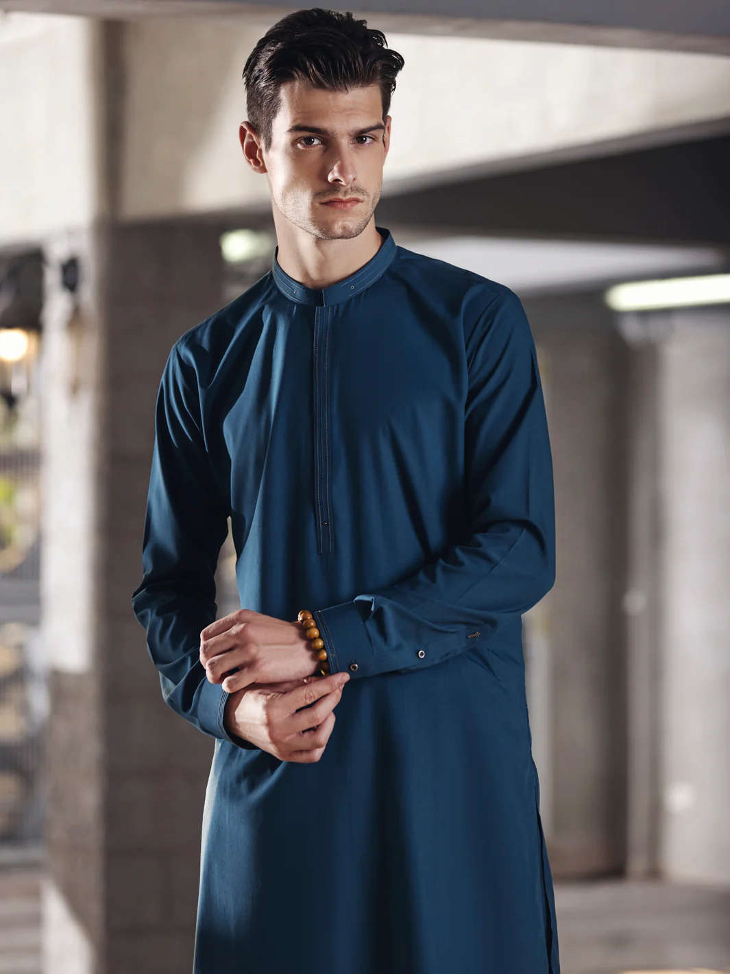BLUE VISCOSE KAMEEZ SHALWAR | AL-KS-US-2737/AM-996C - Image 4