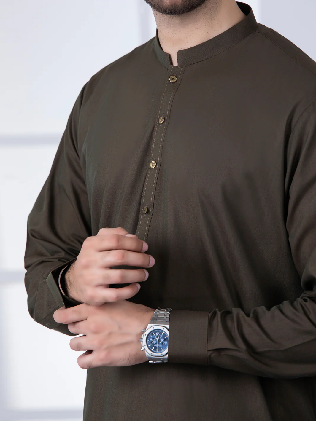 GREEN VISCOSE KAMEEZ SHALWAR | AL-KS-US-2766/AM-5052B - Image 2