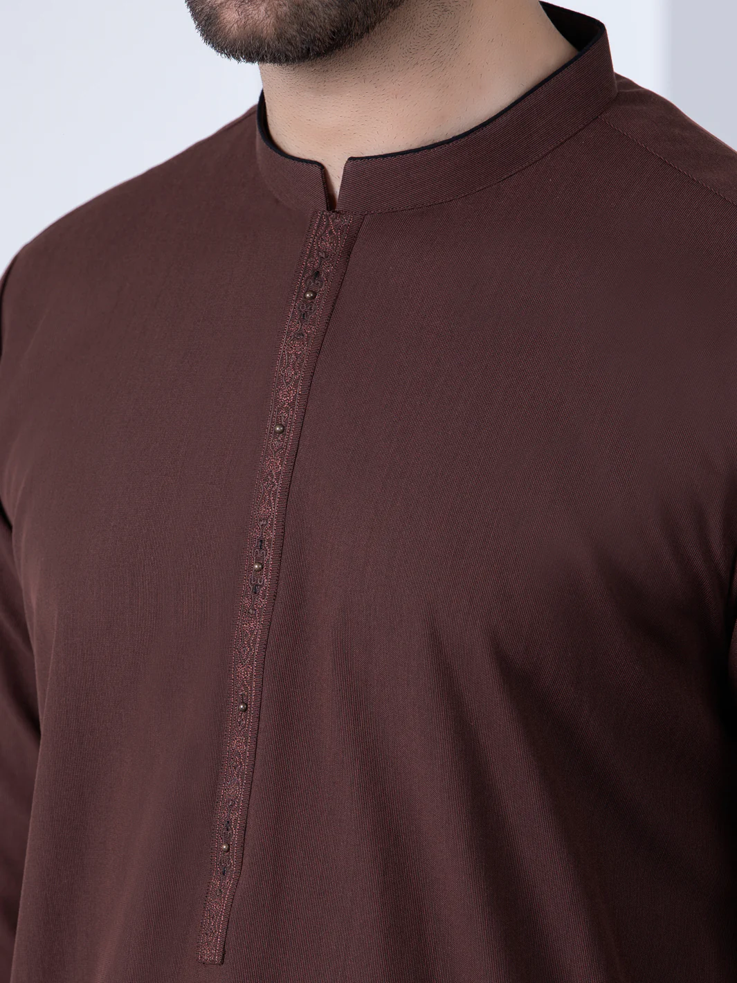 BROWN KAMEEZ SHALWAR | AL-KS-US-2778/AM-5044A - Image 3