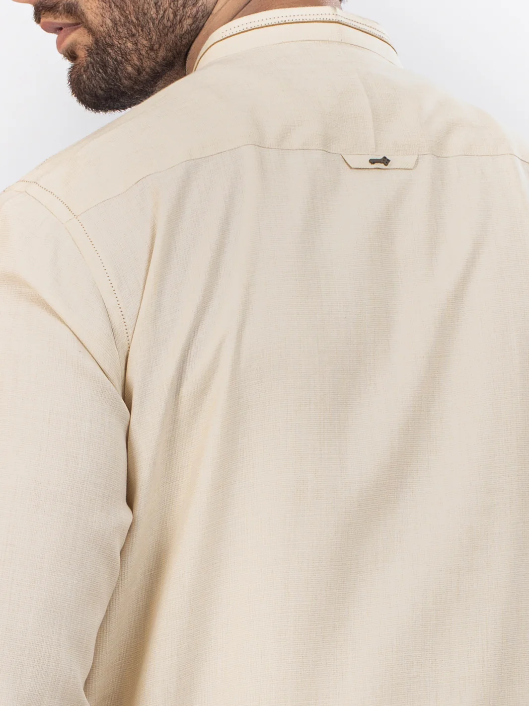 CREAM VISCOSE KAMEEZ SHALWAR | AL-KS-US-2823/AM-5095B - Image 3