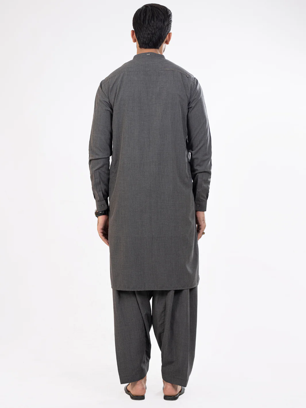 GREY VISCOSE KAMEEZ SHALWAR | AL-KS-US-2885/AM-6093E - Image 3